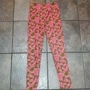 Lularoe Tween Rose Leggings